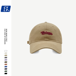 ins韩国潮牌立体字母刺绣棒球帽男女街头时尚 鸭舌帽夏 遮阳帽韩版
