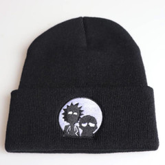 卡通刺绣毛线帽针织帽套头冷帽winter hat