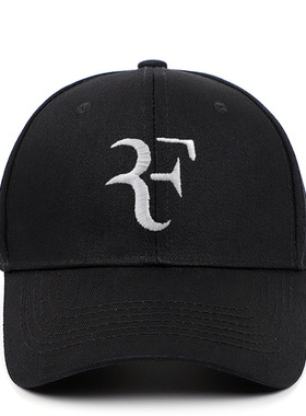 外贸刺绣F棒球帽纯棉鸭舌帽高尔夫帽Roger Federer baseball cap