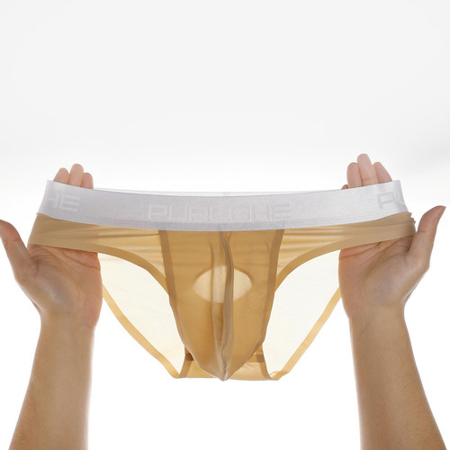 男士超薄冰丝无痕三角裤枪弹分离