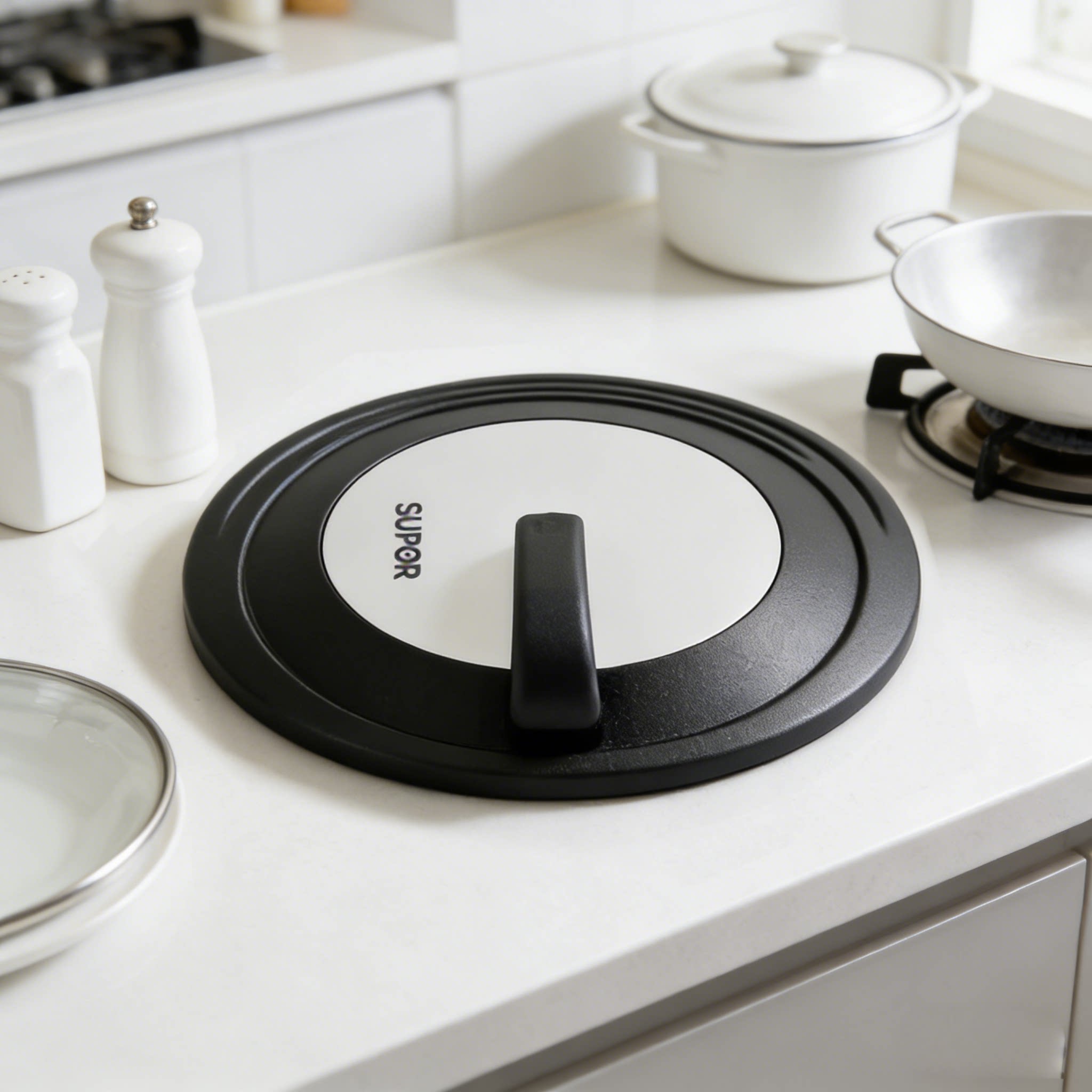 苏泊尔锅盖玻璃盖炒勺盖不粘锅煎锅炒锅平底锅盖子32cm盖子