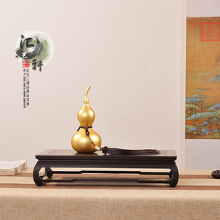 实木紫光檀方形榫卯炕几茶道花瓶茶壶奇石摆件盆景佛像复古大底座