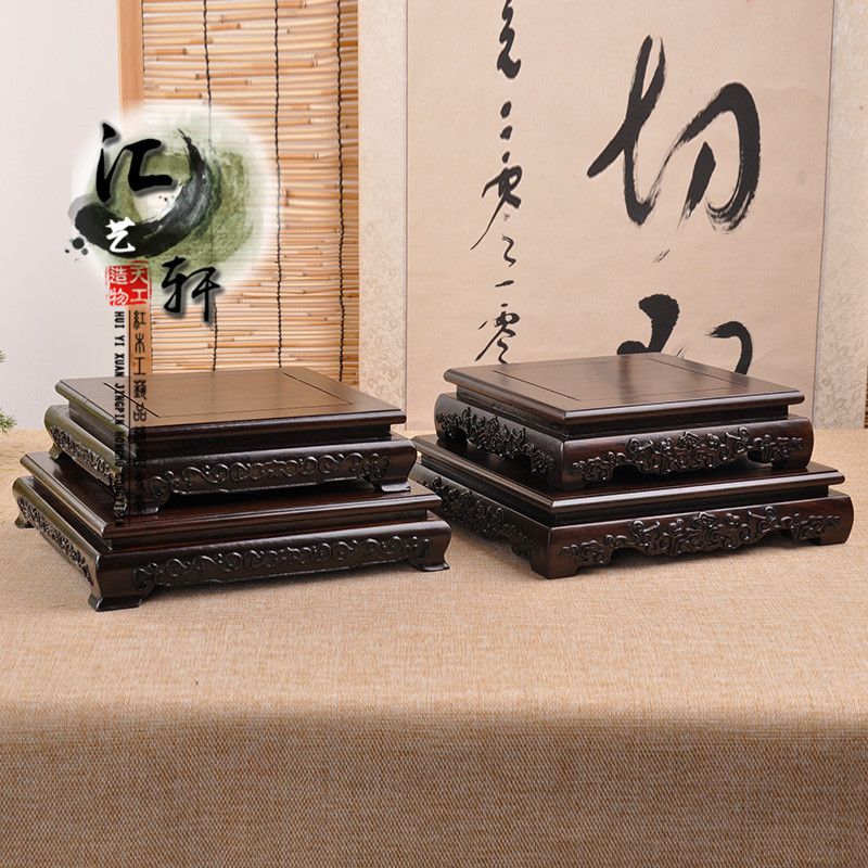 实木非洲黑檀黑枝木佛像玉器摆件