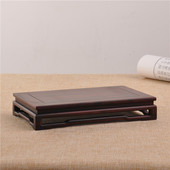 红木大叶紫檀明式 木托 长方台奇石摆件玉器微型盆景文玩底座新中式