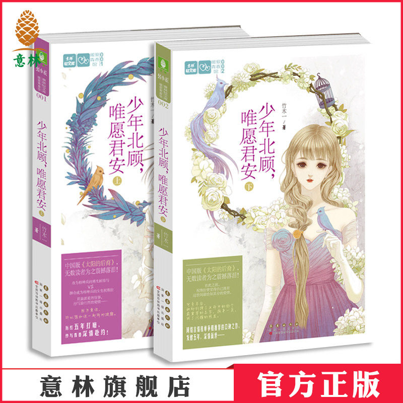 意林官方直营店 意林 少年北顾 唯愿君安上下 2本套装 轻文库暧爱青春馆 青春小说 校园
