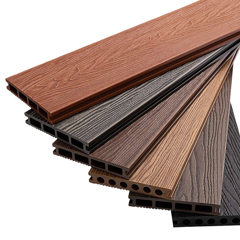 塑木压花地板木纹板板材户外庭院阳台别墅防滑防腐木室外园林长