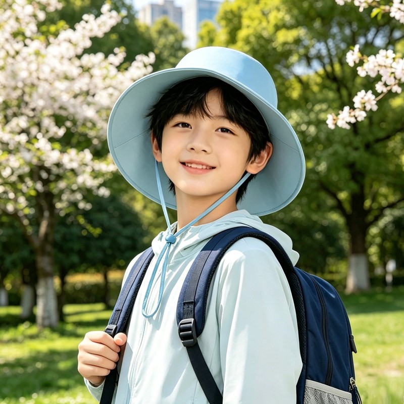 蕉下儿童贝壳防晒帽渔夫帽遮阳帽