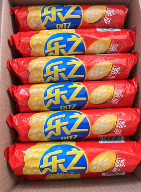 亿滋乐之原味咸韧性饼干富丽加钙牛奶薏米饼干100g*24袋休闲零食