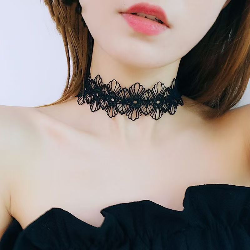 夏天颈部遮疤神器脖子饰品甲状腺术后蕾丝女丝巾遮挡颈带护颈围脖