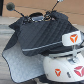 电动车挡风被夏季 防晒防雨水小型电瓶摩托电车遮阳防风罩夏天 薄款