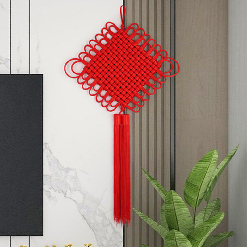 中国结挂件线绳手工过年客厅大号福字新年挂饰手工编织入户门装饰