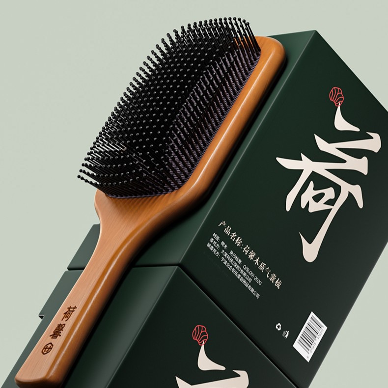 荷馨木质气垫气囊梳 气垫梳气囊按摩梳防静电舒缓头皮不打结