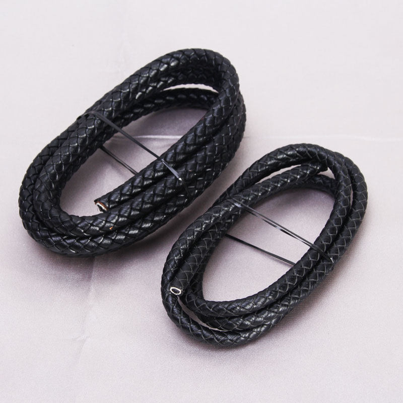 6-8mm编织皮绳DIY硬金手链配饰