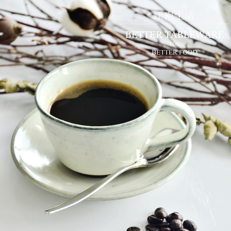 瑕疵粗陶窑变仿古套装咖啡杯