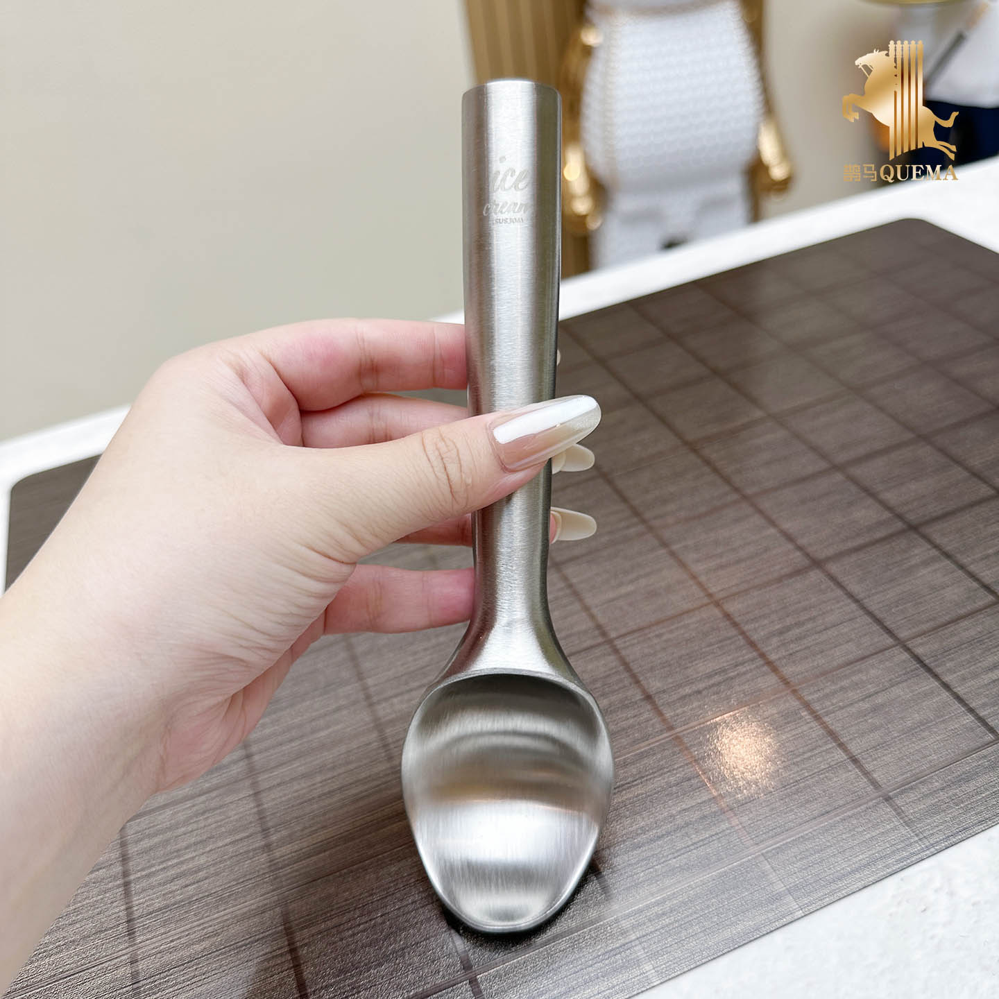 冰淇淋勺304不锈钢自融式挖球器