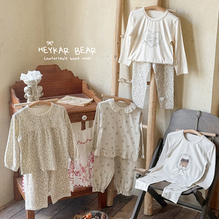 5087 黑咖熊莫棉儿童家居服HQJ5082 巴拿拿专属