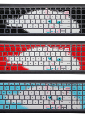 惠普PAVILION 15-n304tx(J6M55PA键盘保护贴膜15.6英寸电脑笔记本全覆盖防尘套罩防水防灰护按键凹凸透明硅胶