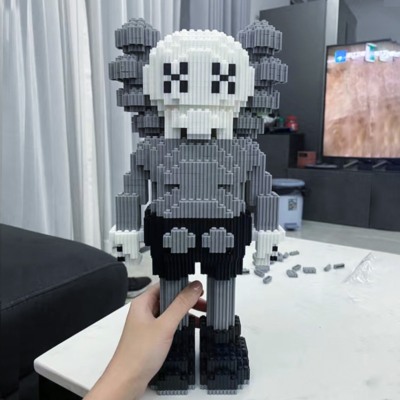 潮牌ks暴力爱心积木拼装玩具