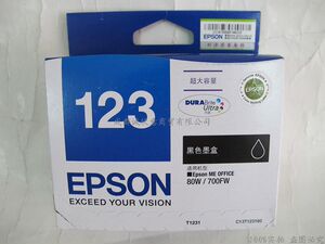 原装爱普生T1231大容量墨盒EPSON123墨盒爱普生ME80W 700FW打印机