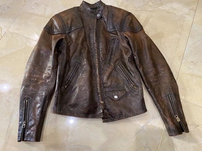 毒液一代16蜡感美式皮衣汤姆哈迪同款皮夹克短款版型复古皮衣男款