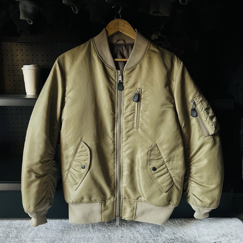 MA1机能版通勤棉服夹克棒球领棉衣日本产3m航空棉棒球服外套