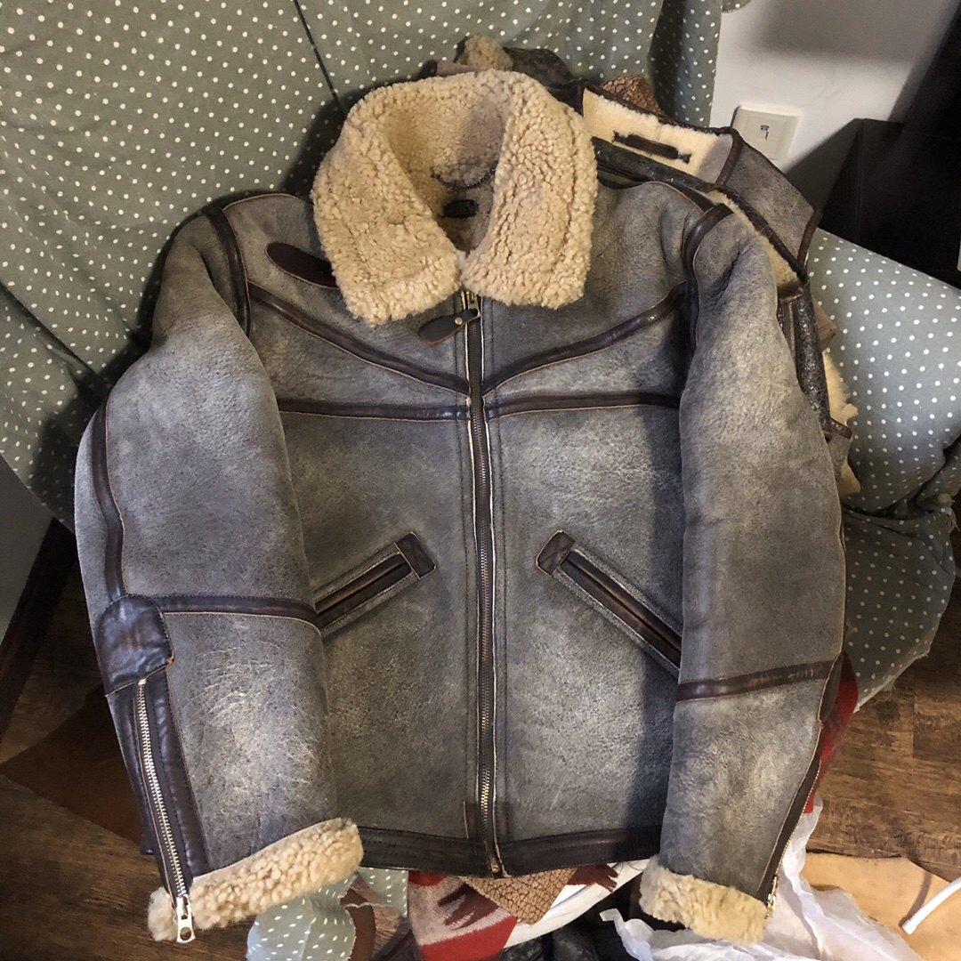 d3皮毛一体做旧定制古着美式