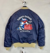 Tedman飞行服2209赤鬼Ma1男女护佑鬼棉服款 刺绣小恶魔情侣棒球服