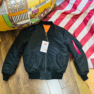 宽松版 带飘带日产ma1天空之翼飞行服夹克甲板棉服男女情侣棒球服