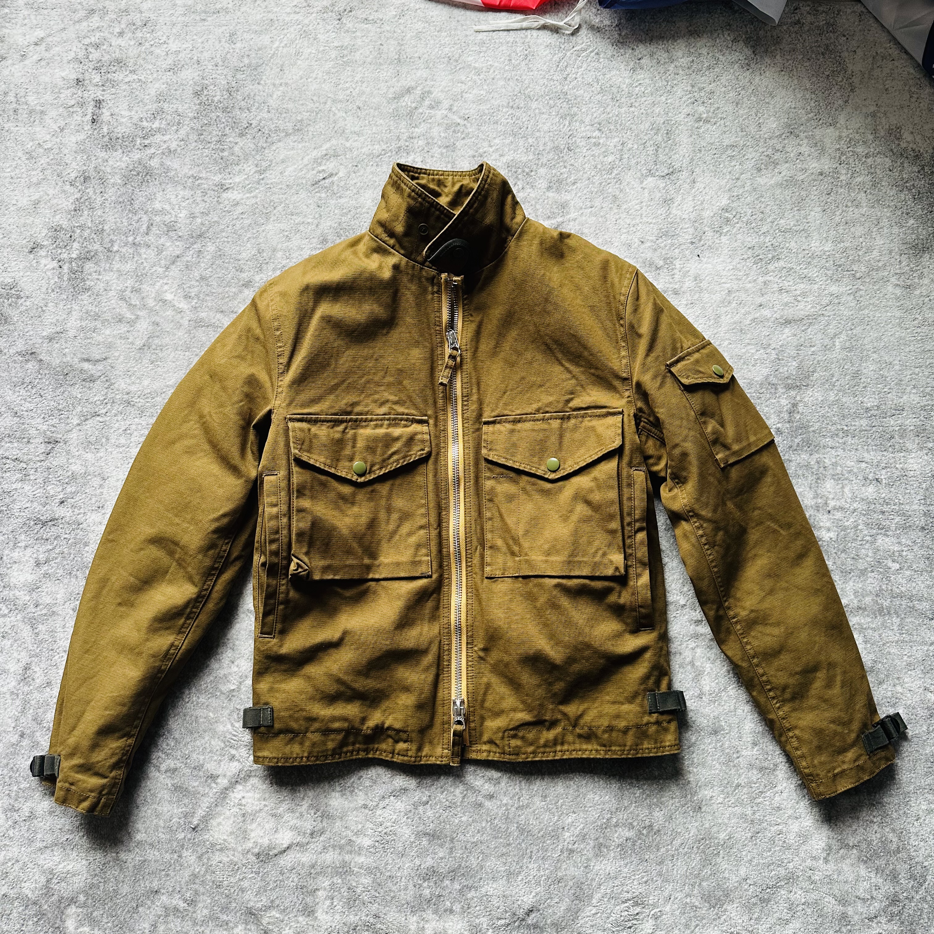 S8耐磨丛林布飞行夹克复古阿美咔叽机车薄棉服六袋通勤实用棉衣