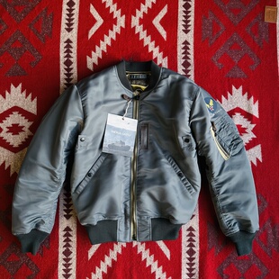 冷峻灰蓝350g纯原飞行服Ma1棉服羊绒絮内胆军事风欧码 宽松厚夹克