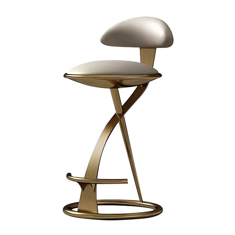 意式轻奢吧台椅酒店前台高脚凳别墅不锈钢岛台吧椅真皮KTV高脚椅,住宅家具,家用高脚椅,淘宝优惠券,粉丝福利购,淘宝优惠卷