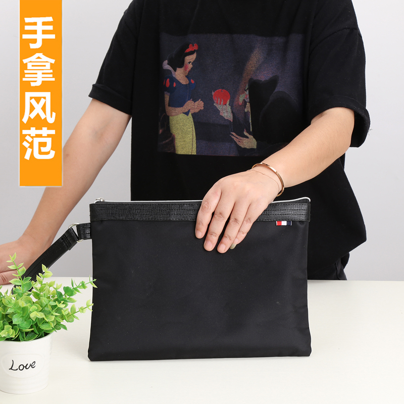牛津布b5手提手拿包票据收纳袋