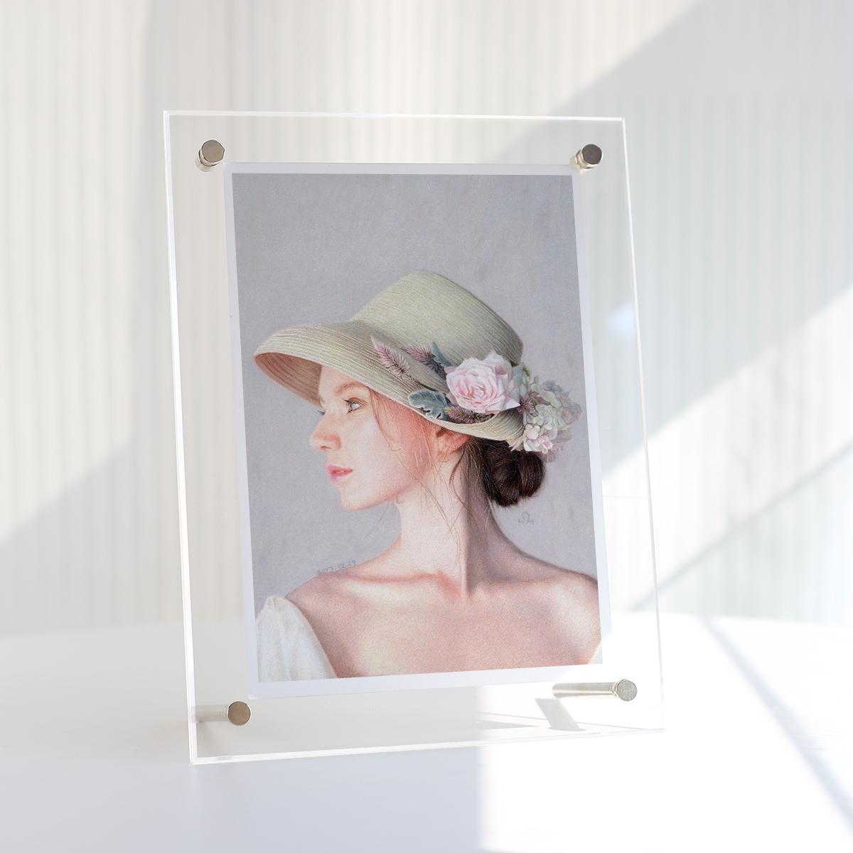 透明亚克力相框摆台打印6寸明信片挂墙展示架洗照片ins风桌面摆件