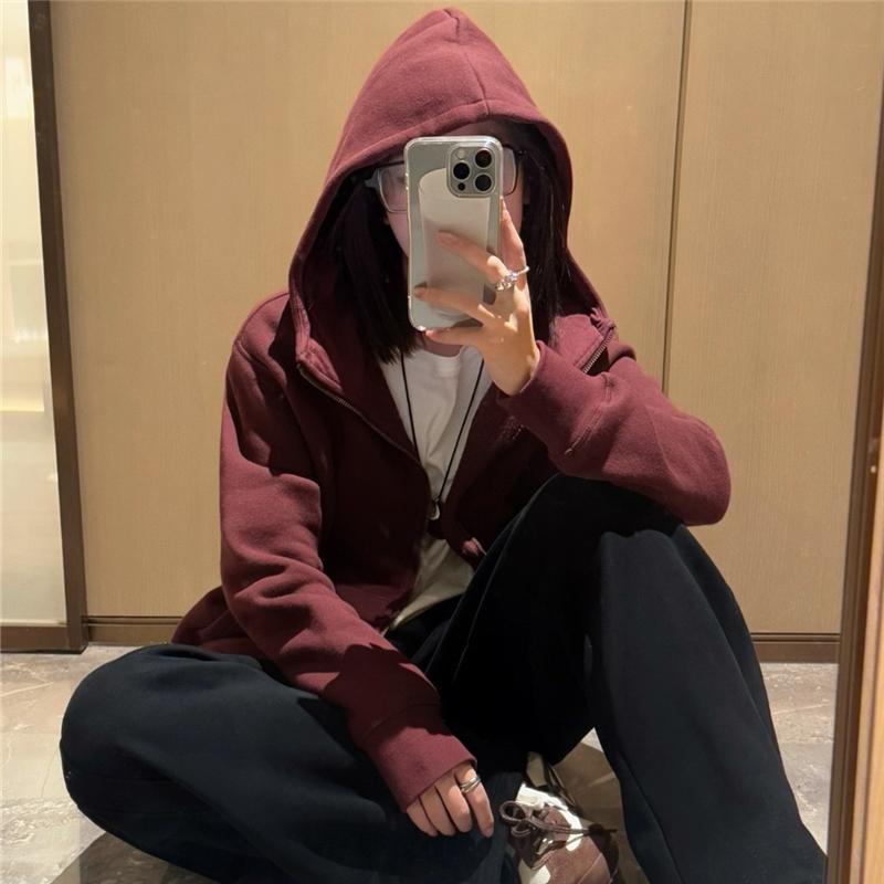 500g高克重加厚保暖美式卫衣开衫