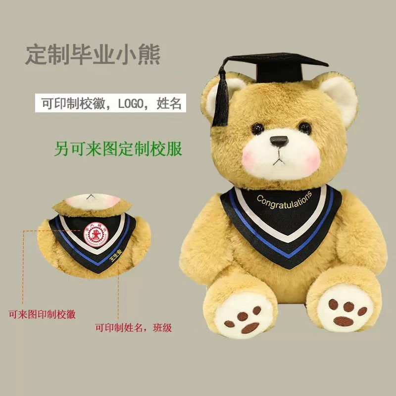 小熊玩偶公仔毕业季大学生