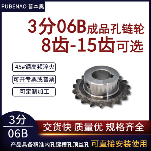 普本奥3分06B成品孔链轮