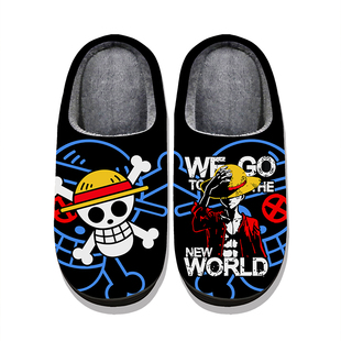 动漫棉拖鞋二次元日漫周边男女童秋冬特大码可定制AnimeSlippers1