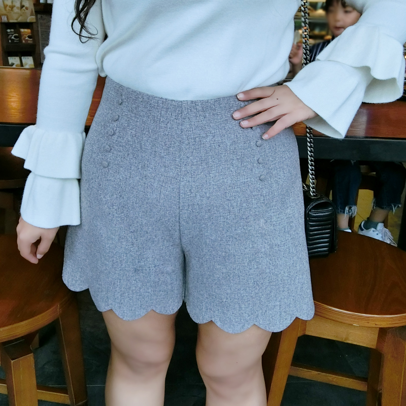 XXXL´óÂëÅ®×°´ó³ßÂë2016Ç^пîÅÖmmº«°æ¶Ì¿ãÏÔÊÝÃ«ÄØÑ¥¿ã³±160
