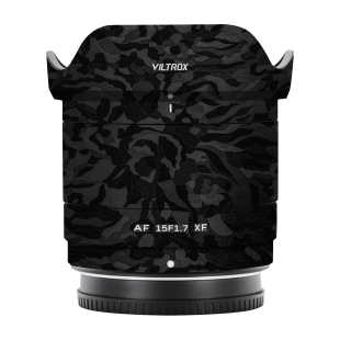 漫步驴适用于唯卓仕富士口15F1.7镜头磨砂贴膜15 1.7保护贴纸贴皮