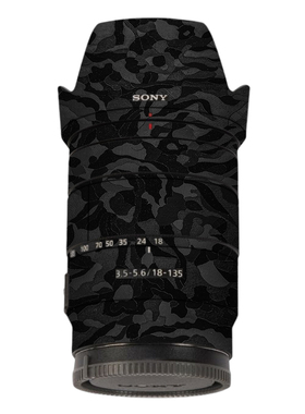 漫步驴适用于索尼E18-135F3.5-5.6镜头保护贴膜18135贴纸卡通贴皮