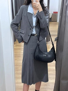 初秋减龄一整套小个子穿搭上班面试OL通勤御姐正装西装半身裙套装