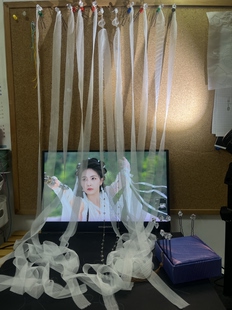 临江仙花如月李青月白鹿同款天然白水晶s925银头饰耳饰纯手工