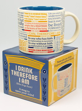 美国UPG哲学家大容量马克杯 复古英文咖啡杯文艺陶瓷杯子礼物