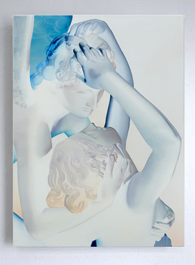 AOCA欧式人物油画装饰画现代高级感艺术画卧室挂画别墅壁画无框画