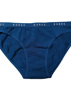 哟呼！外贸BONDS*120-140女童暗绿色全棉中低腰三角内裤短裤