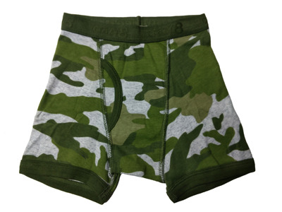 印花男童迷彩全棉平脚内裤