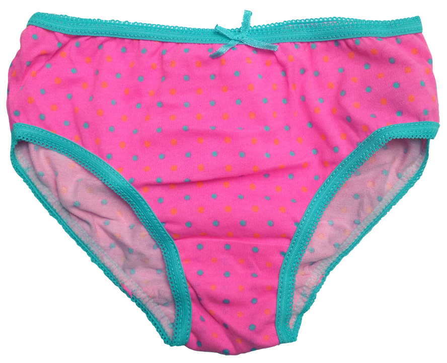 女童波点全棉三角短裤