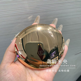 国内专柜直发CT粉饼散粉定妆补妆蜜粉粉饼小金盘细腻亮采白0号色
