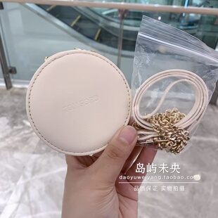 TF汤姆福特链条气垫包 专柜赠品PU化妆包 便携收纳小挎包圆饼包