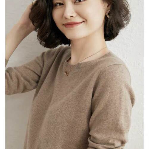 高领圆领纯山羊绒衫女打底衫毛衣